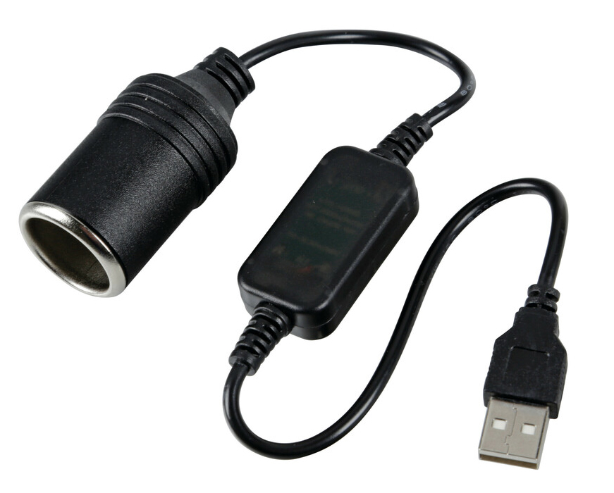 Měnič z USB na autozásuvku 12V