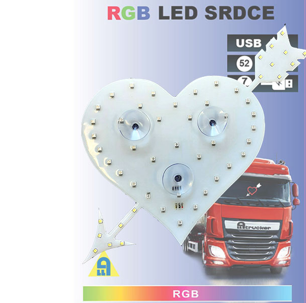 Světelné RGB srdce