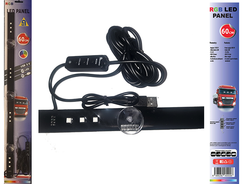 Světelný RGB LED panel 60cm