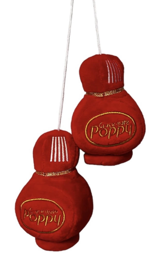 Plyšové POPPY lahvičky, 10cm – červené