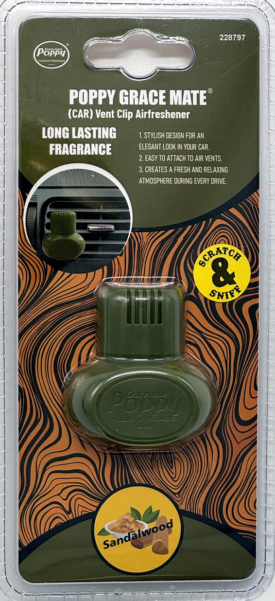 Osvěžovač do mřížky POPPY EVA – Sandalwood