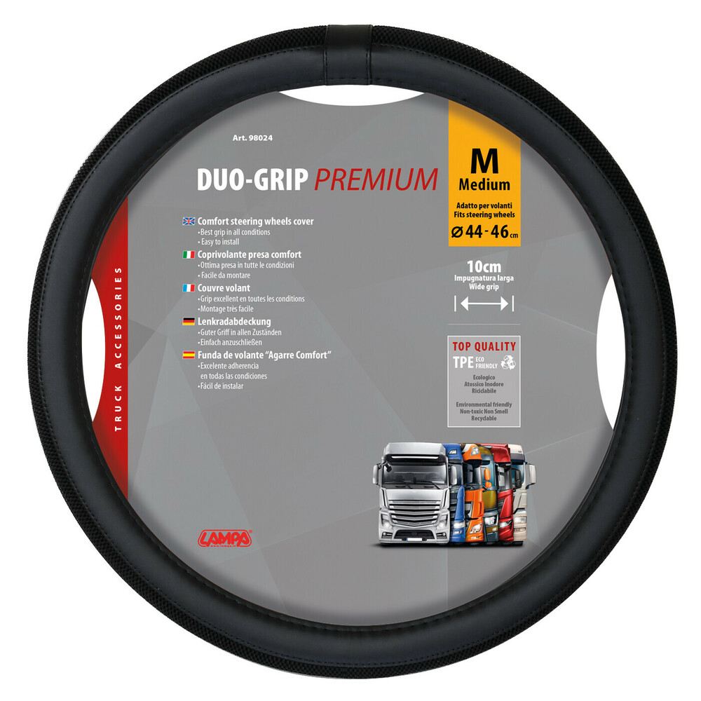 Potah na volant 44-46cm černý Duo-Grip