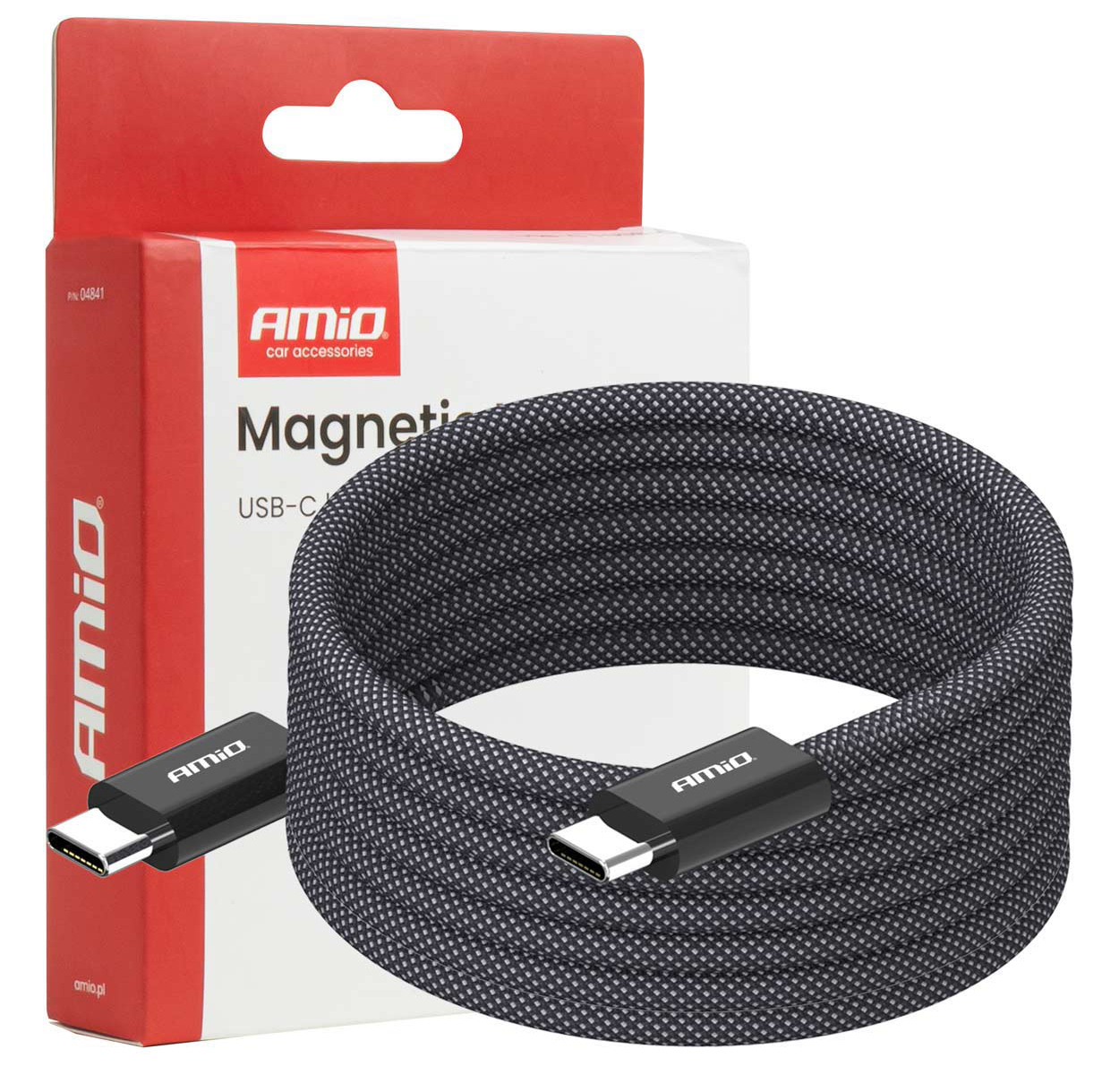 Magnetický USB kabel USB-C to USB-C, 60W, 200cm