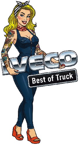 Samolepka IVECO Girl 12cm
