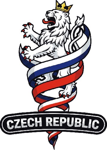 Samolepka Český lev Czech Republic