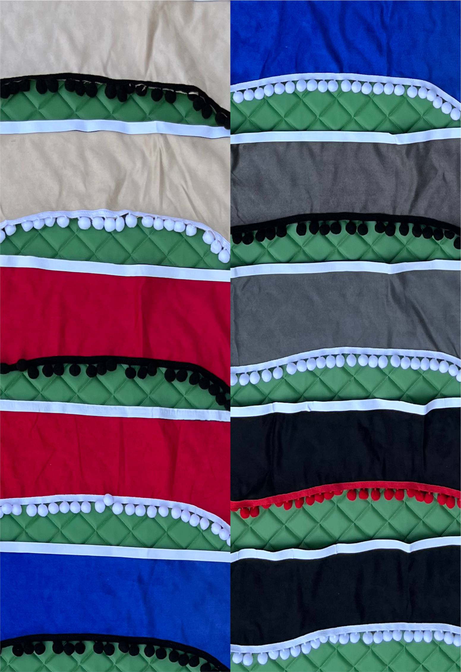 Záclonky do kamionu – bambulky