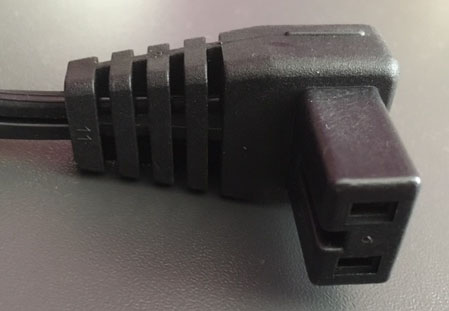 DC Napájecí kabel 12/24V CoolFreeze – zahnutý