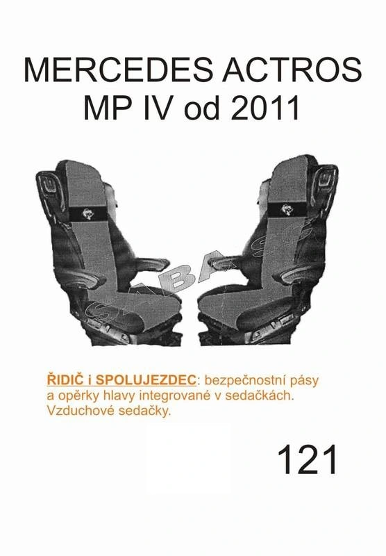autopotah kožený MERCEDES ACTROS od 2011 č.121