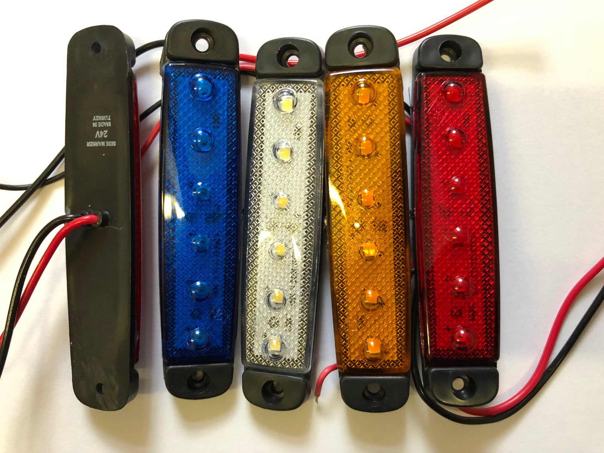 Poziční světlo 6LED 12/24V – oranžové