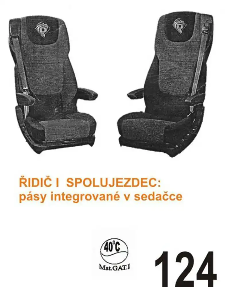 Potahy sedadel DAF/TATRA č.124 – manšestr