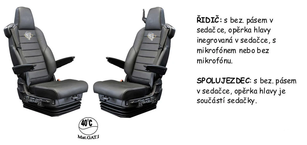 Potahy sedadel SCANIA č.138 - manšestr