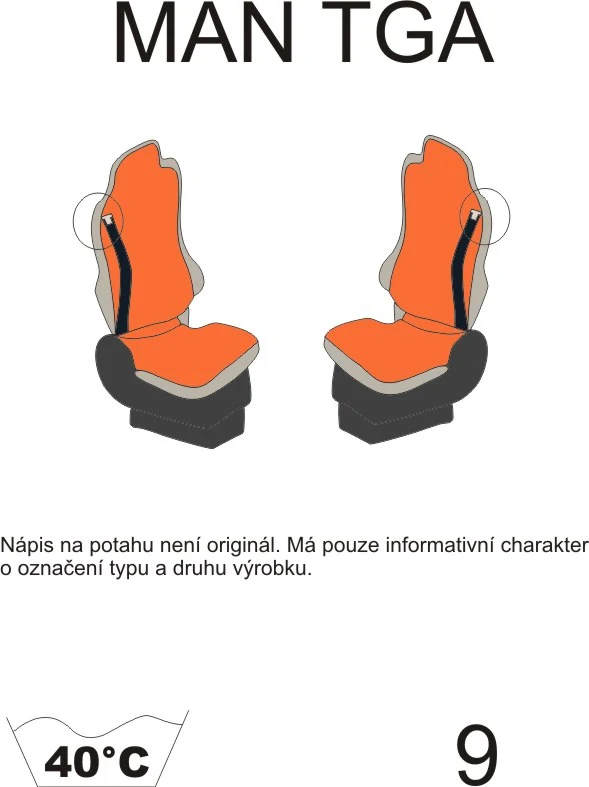 Potahy sedadel MAN č.9 – manšestr