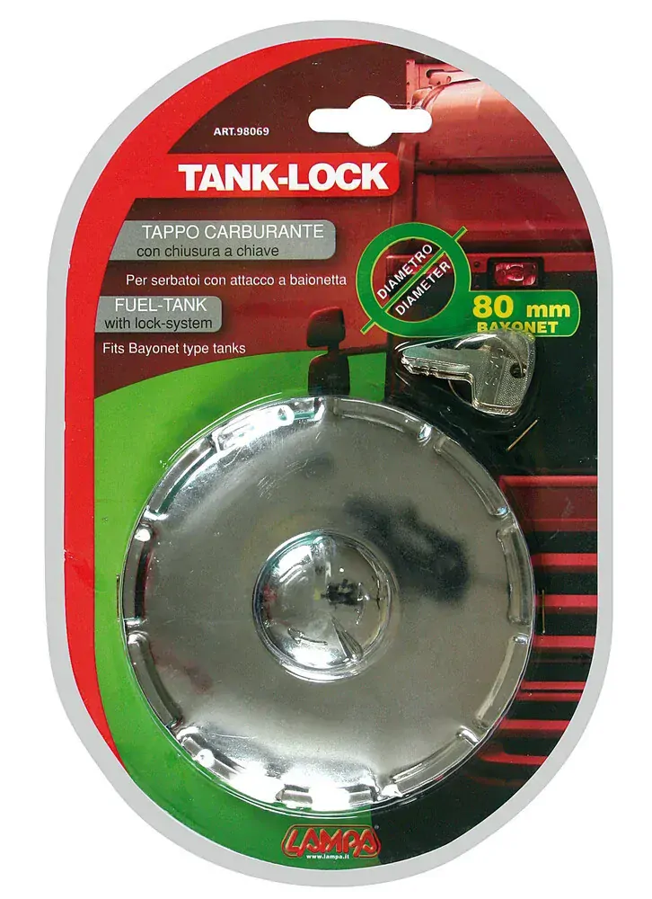 Bajonetový uzávěr palivové nádrže, uzamykatelný 80mm
