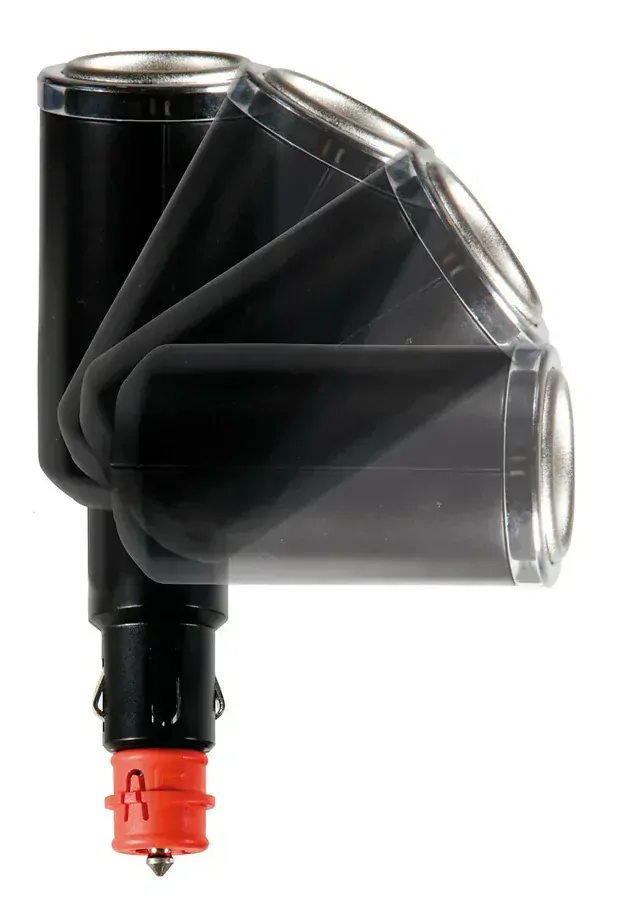 Rozčtyřka autozapalovače 12/24V DUO s USB