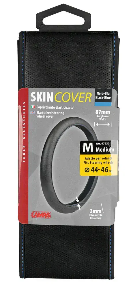 Strečový potah na volant 44-46cm modrý