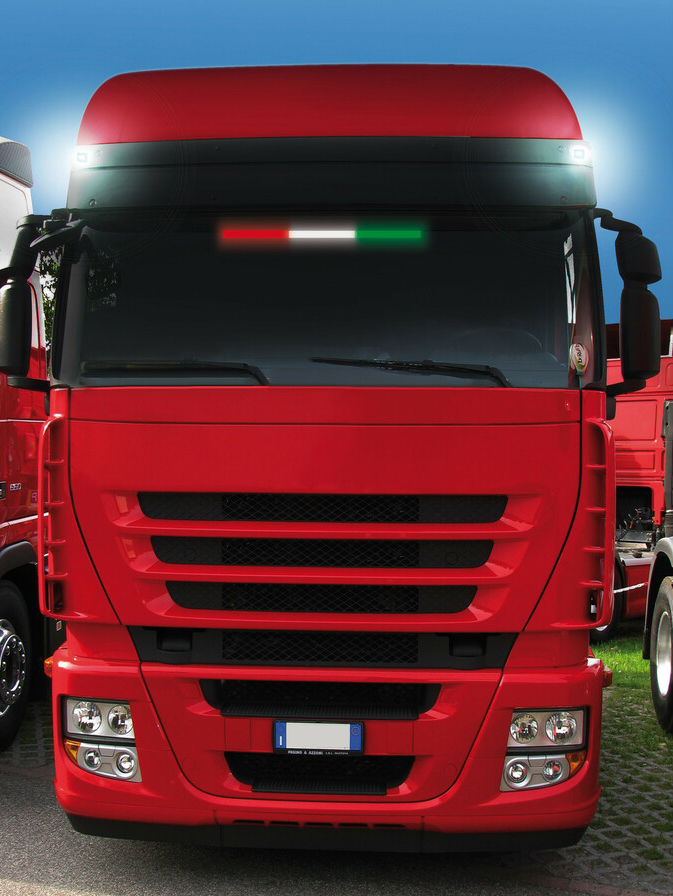 Světelná trikolóra 24V, 60cm - Italy