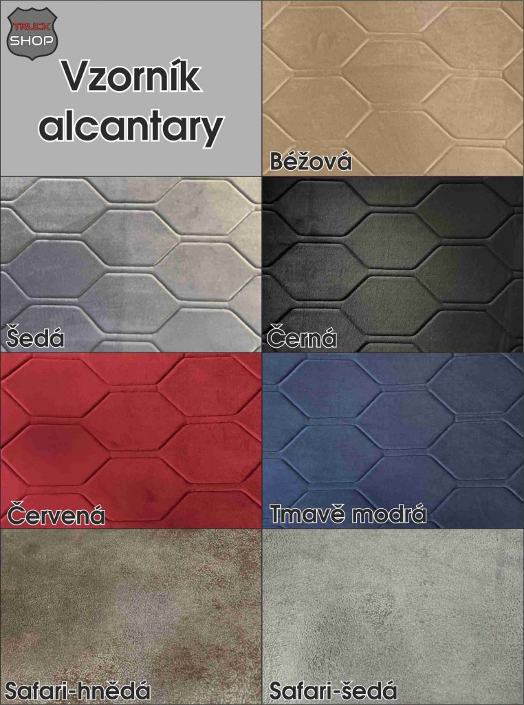 autokoberec IVECO S-WAY automat – vlastní kombinace /vzor 1/ – alcantara