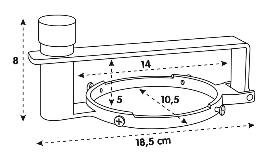 Bezpečnostní kryt víčka nádrže T-blok 80mm