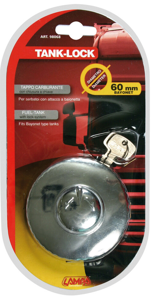 Bajonetový uzávěr palivové nádrže, uzamykatelný 60mm