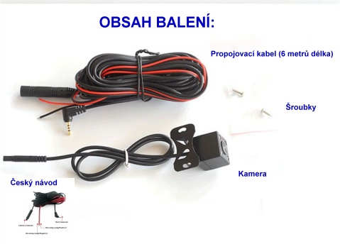AHD parkovací a couvací kamera s nočním viděním pro GPS navigace