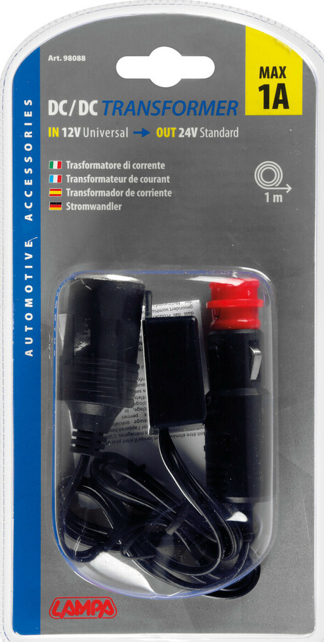 Měnič napětí 12V/24V 1A