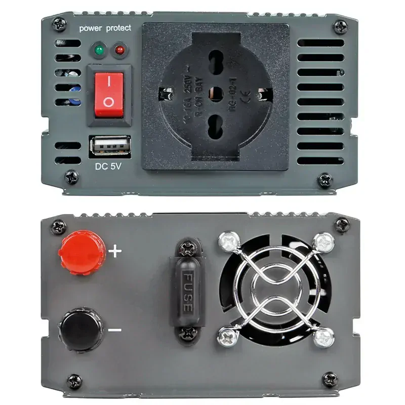 Měnič napětí 12V - 230V, 300W s USB