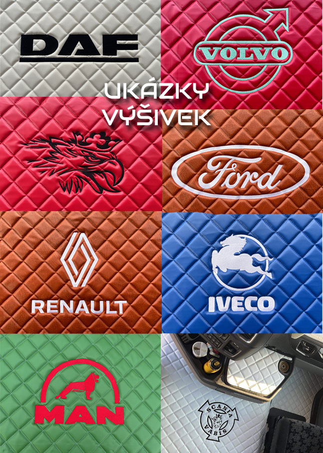 autokoberec MAN TGX od 2020 s ruční brzdou v podlaze, aut. (sada) – kožený (2 kastlíky)