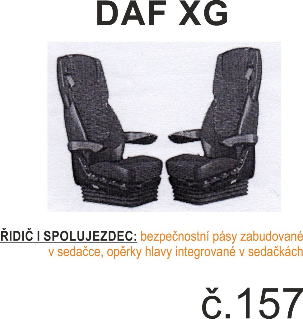 autopotah kožený DAF XF, XG (2 pásy) č.157 – ROYAL