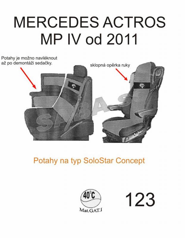 autopotah kožený MERCEDES č.123 – ROYAL