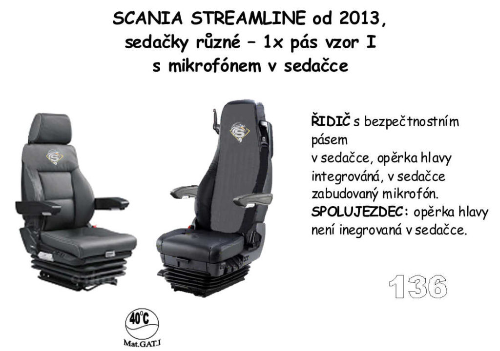 autopotah kožený SCANIA č.136 – ROYAL