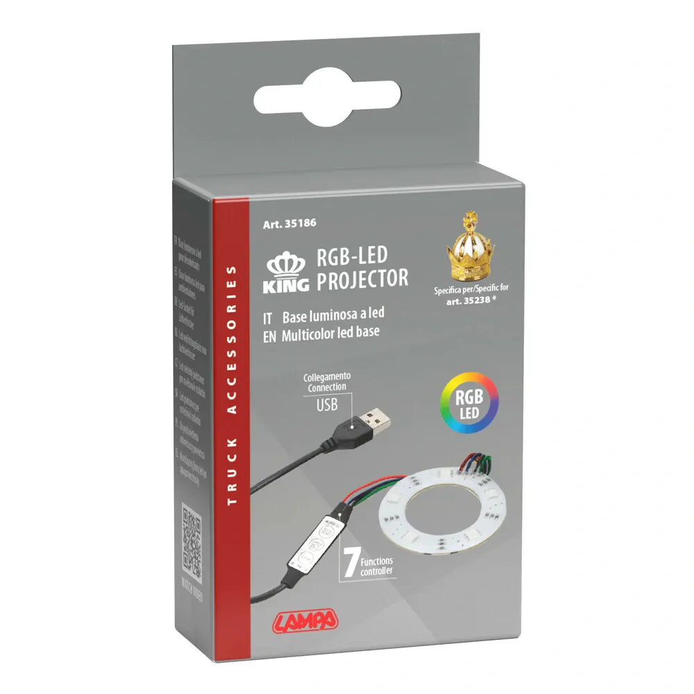 USB RGB LED osvětlení pro osvěžovače koruna “KING”