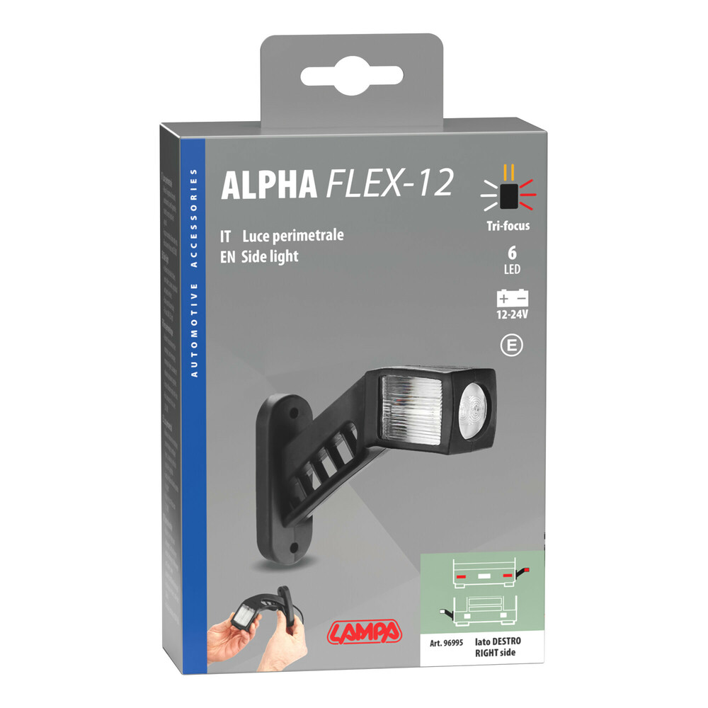 Poziční světlo LED Alpfa Flex12 - pravé