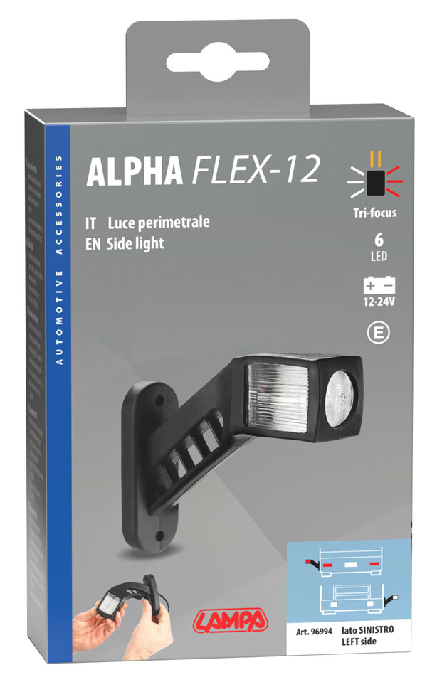Poziční světlo LED Alpfa Flex12 - levé