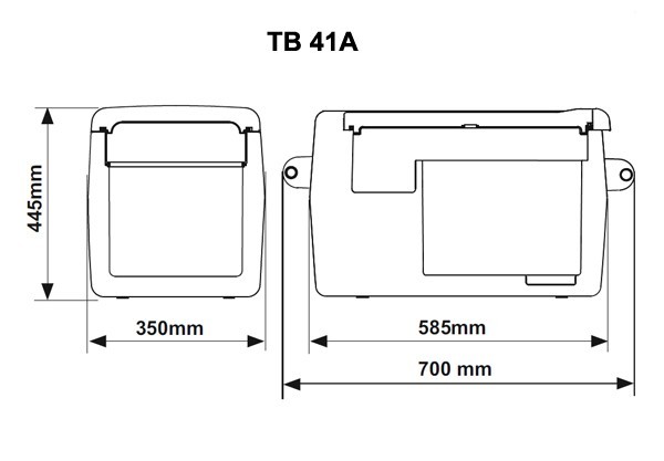autochladnička Indel B TB41A 12/24/230V, 37l